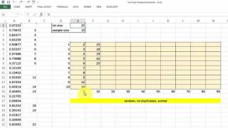 Random Sampling Formulas