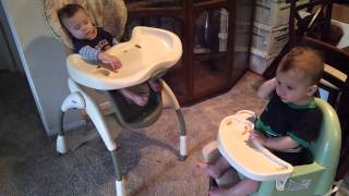 twin falls asleep while eating
