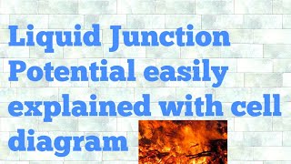 Liquid junction potential in hindi