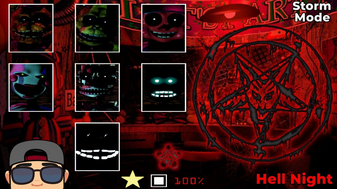 LAST WEEK AT FREDBEAR'S | HELL NIGHT (+STORM MODE) | NOCHE INFERNAL (+MODO TORMENTA) | FNAF FAN GAME