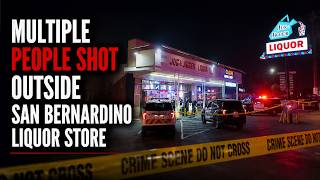FULL SCENE FOOTAGE: Multiple People Shot Outside San Bernardino Liquor Store