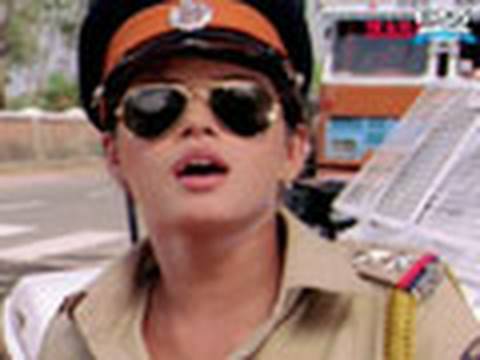 Neetu Chandra in a lady cops attire