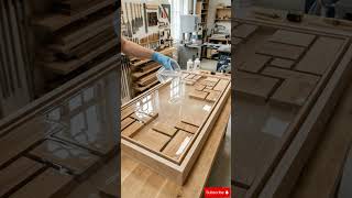 Floating Wood Table 🤯 Epoxy Magic #resing #woodworking #trending #diy #resinart #foryou