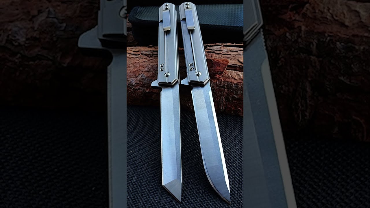 Titanium handle Flipper Camping Outdoor Pocket Knife