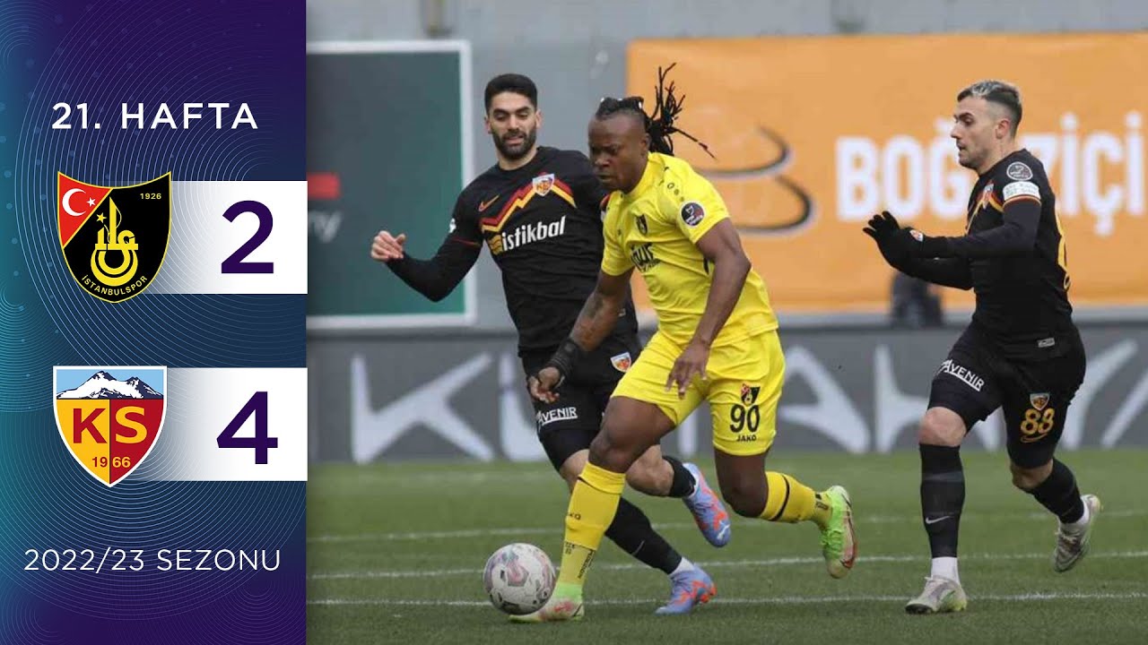 2022-2023 Süper Lig İSTANBULSPOR - KAYSERİSPOR 2-4 Maç Özeti