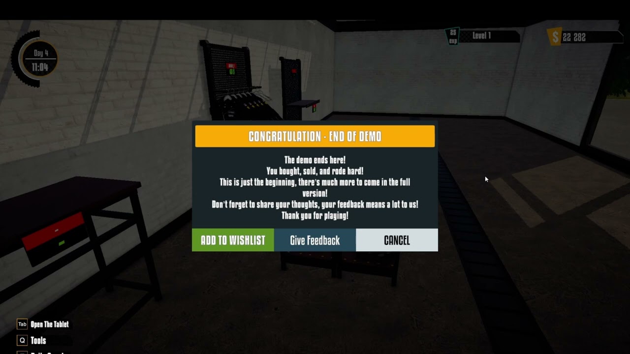 КОНЕЦ ДЕМО motorcycle for sale simulator Финал