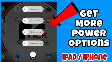 How to Add More Power Down Options on Your iPhone / iPad
