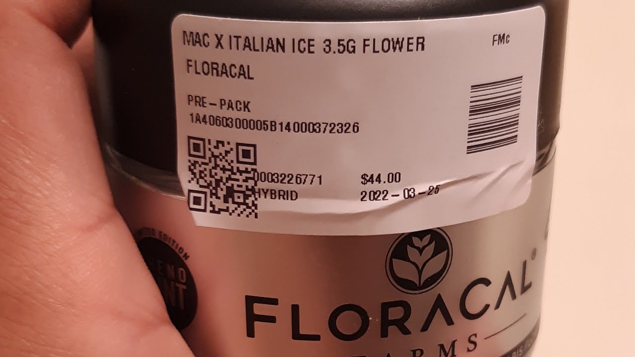 strain review floracal farms mac x Italian ice