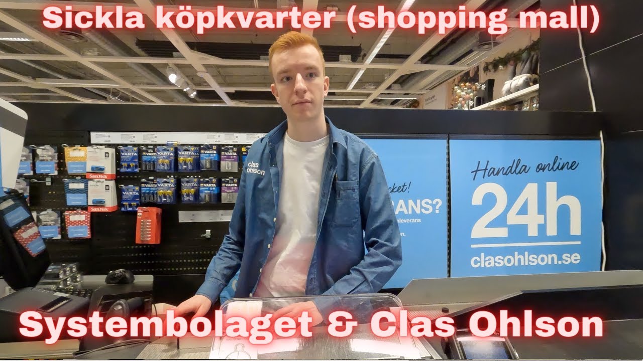 Buy alcohol in Stystembolaget and shopping at Clas Ohlson in Sickla Köpcenter, Nacka Sweden