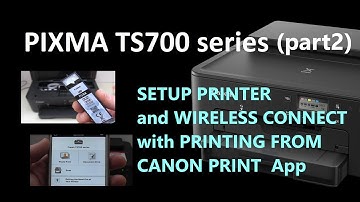 PIXMA TS702 TS704 TS705 (part2) - Printer and Wireless Setup, Canon PRINT Inkjet App