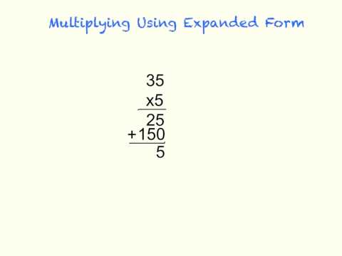Multiplying Using Expanded Form