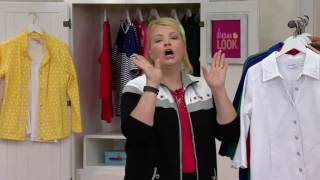 Quacker Factory DreamJeannes Smile N Style Scalloped Eyelet Jacket on QVC
