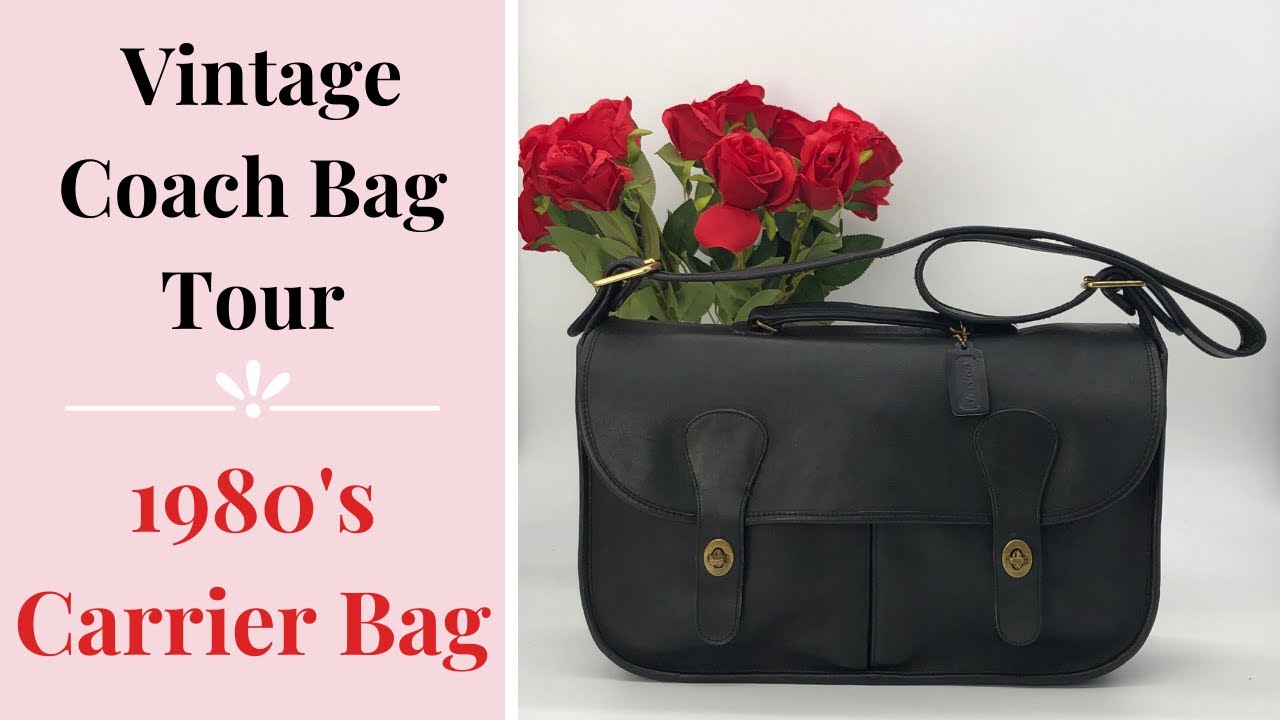 バッグ OLD COACH Carrier Bag Vintage Coach Bag Tour | Carrier Bag | Cristina Moda Vintage Shop
