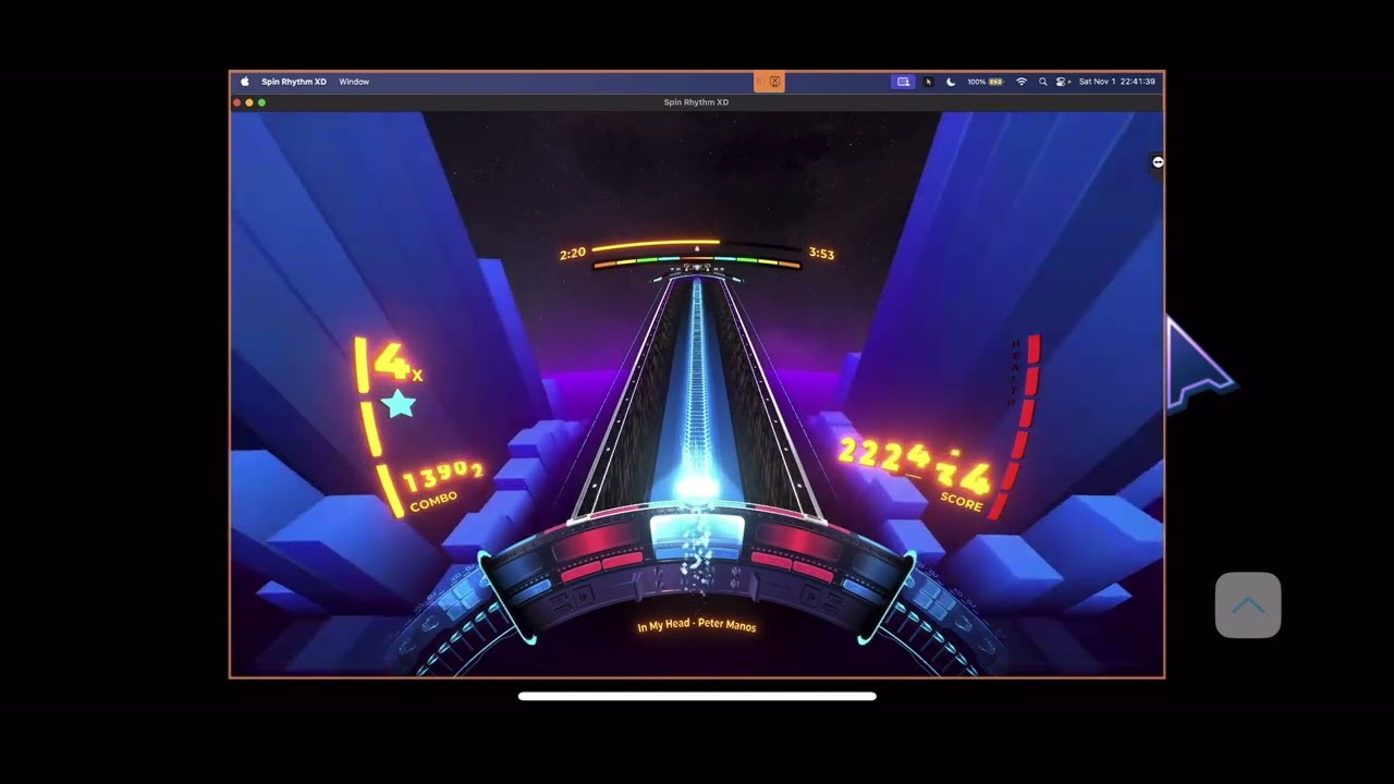 Spin Rhythm XD Ep. 1357: Peter Manos - In My Head. 365K score. Level 1316.
