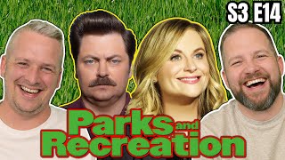 British Guys HILARIOUS Parks and Recreation Reaction - S3 E14 Road Trip