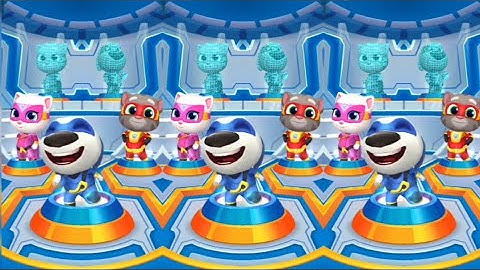 Talking Tom Hero Dash - Full Hero & Defeat All Bosses {ios Android Gameplay #204}