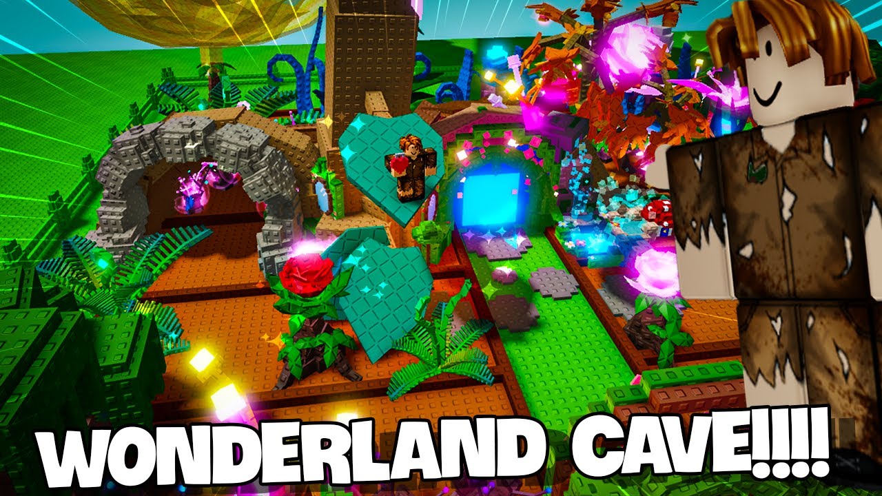 I built a Magical Wonderland Cave in Grow a Garden