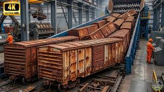 What Happens to Thousands of Abandoned Train Cars? | Incredible Recycling Process