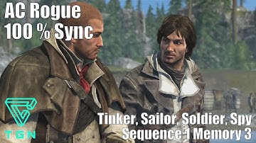 Tinker Sailor Soldier Spy : Sequence 1 Memory 3 - Assassins Creed Rogue HD