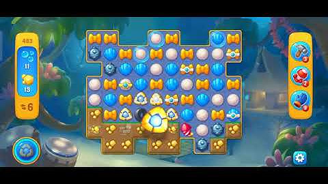Fishdom Level 483 || get reward boosters || get life unlimited