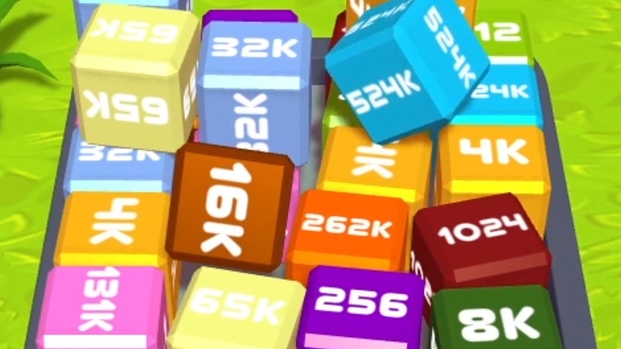 Merge Cube 2048 3D - ASMR Gameplay (Cubes Math, Level Up NumberBlocks ...
