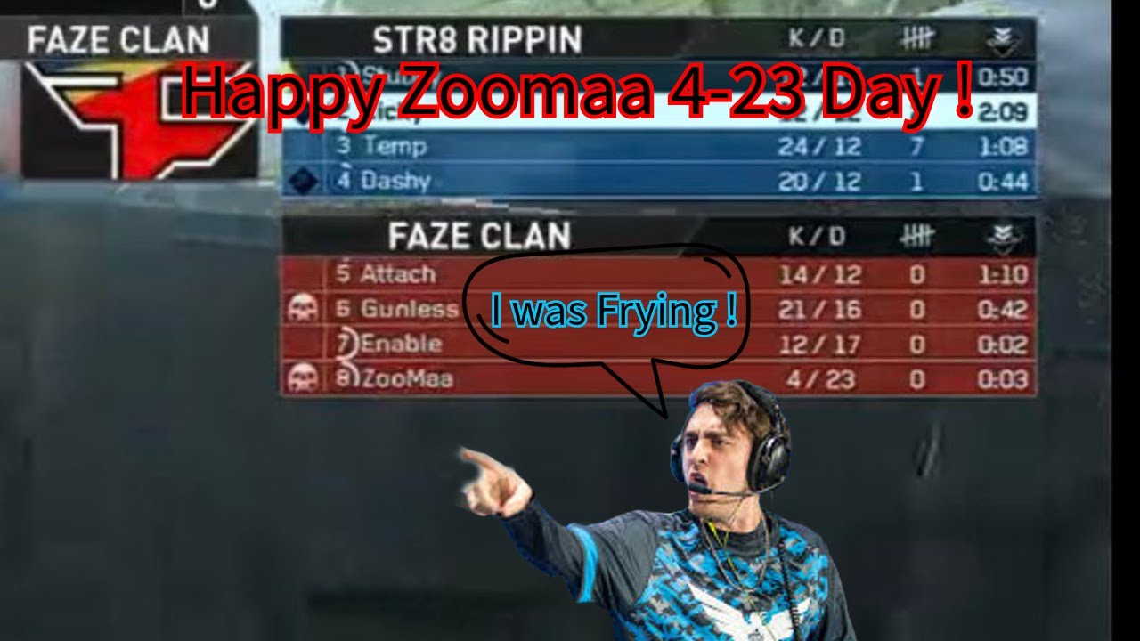 Zoomaa on Clay going 4 and 22 !!