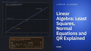 Linear Algebra: Least Squares, Normal Equations and QR Explained