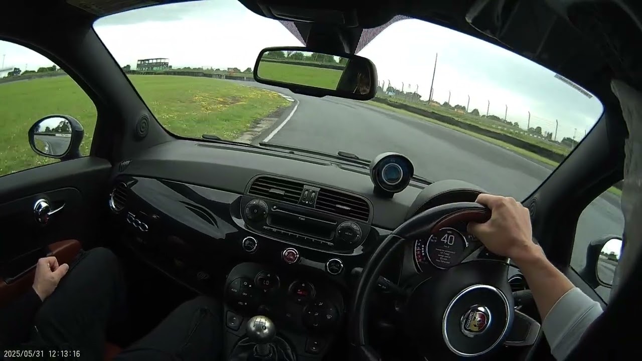 Fiat Abarth 500 on the Mondello Park national layout