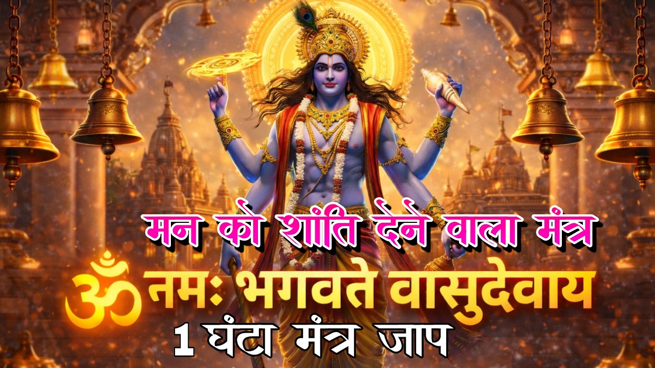 ॐ नमो भगवते वासुदेवाय 1 Hour | Powerful Vishnu Mantra Chanting