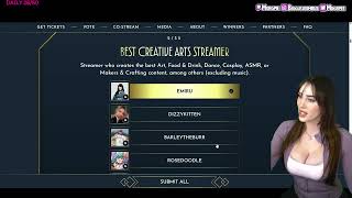 Morgpie Votes For Best Roleplay Streamer Of The Year 2025.