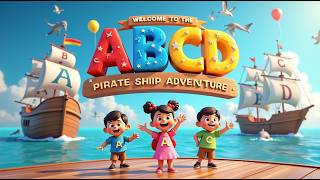 ABCD PIRATE SHIP ADVENTURE! “|ABCD Rhyme with Fun Animation for kids|nursery rhyme songs