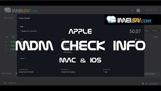 Apple MDM CHECK INFO service - Mac & iOS - by serial namber screenshot 5