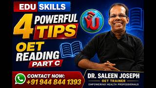 Edu Skills OET: Reading Part C:  ADHD: Reading Tips & Tricks: Dr Saleen Joseph: Real exam strategies News
