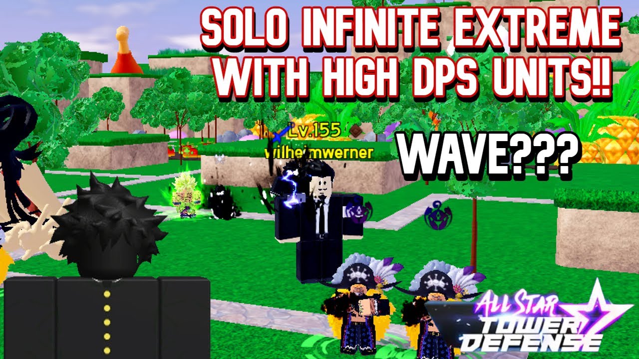 Solo Infinite EXTREME! CRAZY DAMAGE!  | All Star Tower Defense ROBLOX