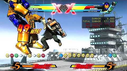 Ultimate Marvel vs. Capcom 3 - Frank LVL4 loop combo with Amaterasu