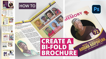 Funeral Brochure Design In Photoshop | How To Design Funeral Book