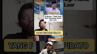 THE IMPORTANT THING IS THE SPEECH, RIGHT? LOL #prabowo #reactionshorts #politicalmeme