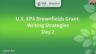 US EPA Brownfields Grant Writing Strategies for Ohio - Day 2