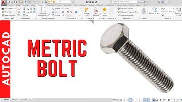 AutoCAD Tutorial - Designing metric Bolt ISO with AutoCAD