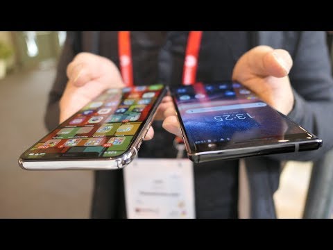 Nokia 8 Sirocco vs Apple iPhone X: first look