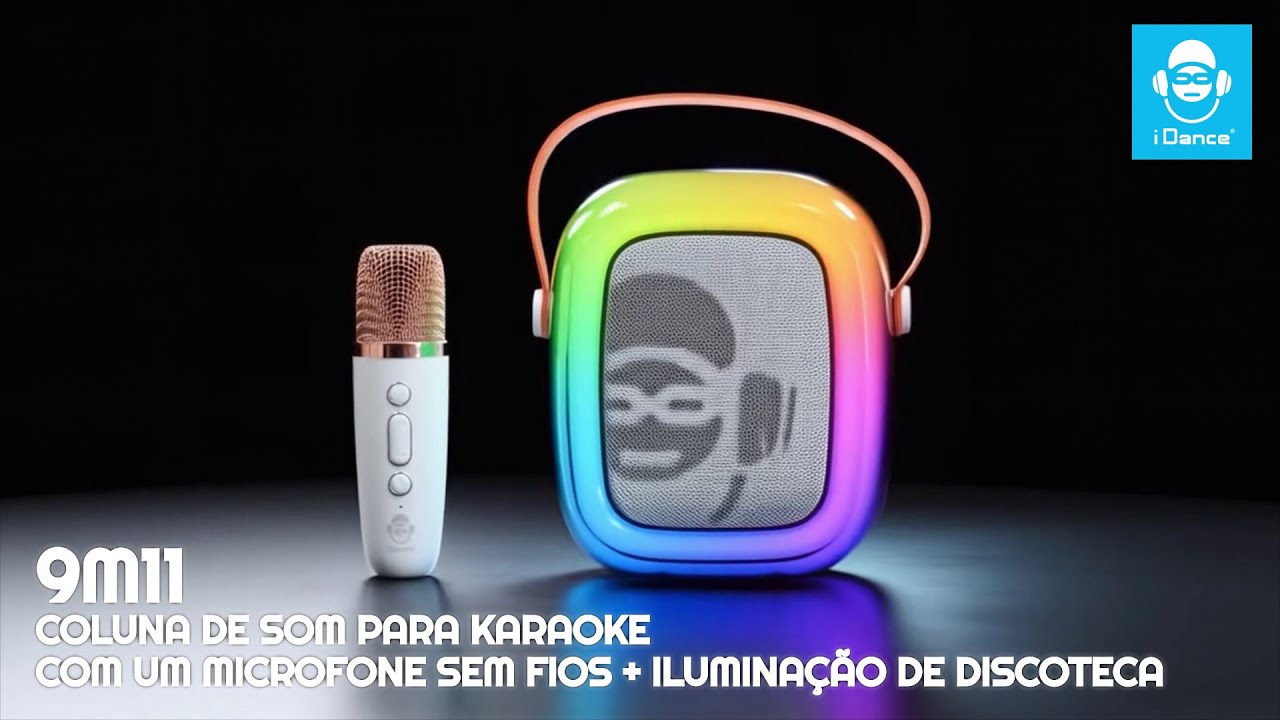 iDance 9M11 Караоке-колонка + беспроводной микрофон (на португальском языке)