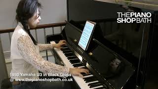 1980 Yamaha U3 in Black Gloss @ The Piano Shop, Bath