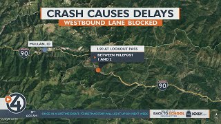 Slide offs causing delays on Lookout Pass