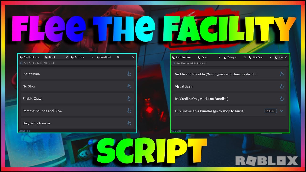 Flee the Facility [GUI - Esp, Teleports] Scripts