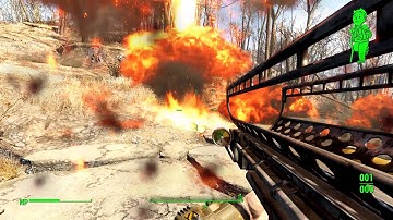 Messing around with the Fat Man in Fallout 4.