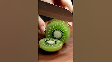 AI ASMR: Crystal Kiwi Fruit Cutting in 8K 🥝✨ #asmr#satisfying