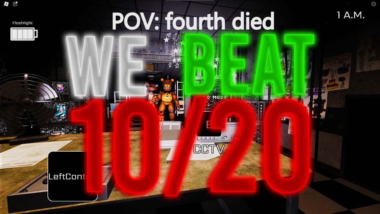FNAF 2 10/20 MODE BEAT!!! | FNAF : COOP