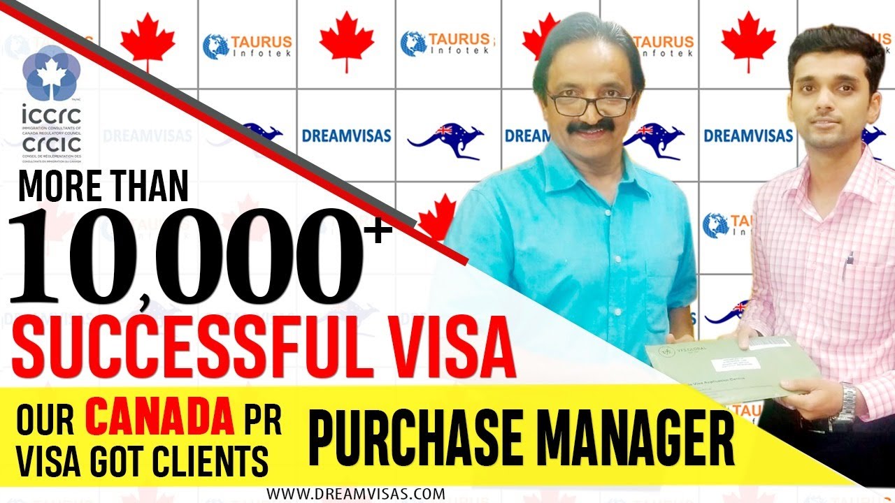 Khan, Purchase Manager, Our latest Canadian PR Visa Got Client with Manoj Palwe.(www.dreamvisas.com)