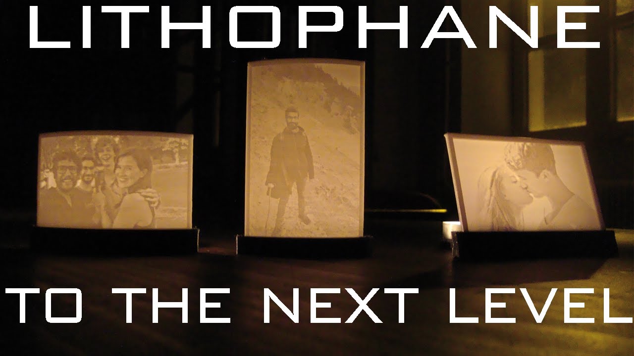 How to make lithophane night stands (night stand powerd by a battery, cactus pot, candle chandelier)