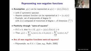 Finding Global Minima via Kernel Approximations